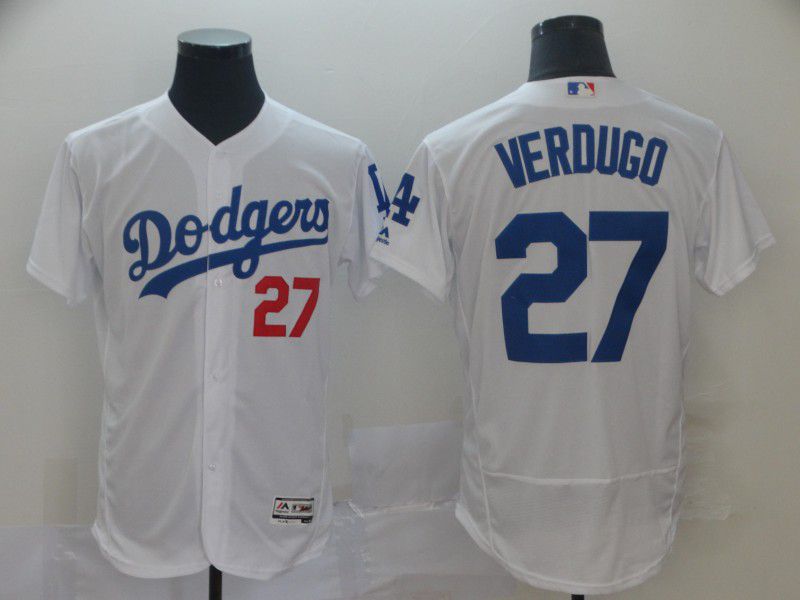 Men Los Angeles Dodgers #27 Verdugo White Elite MLB Jersey->chicago cubs->MLB Jersey
